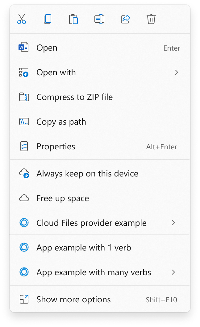 Extending the Context Menu and Share Dialog in Windows 11