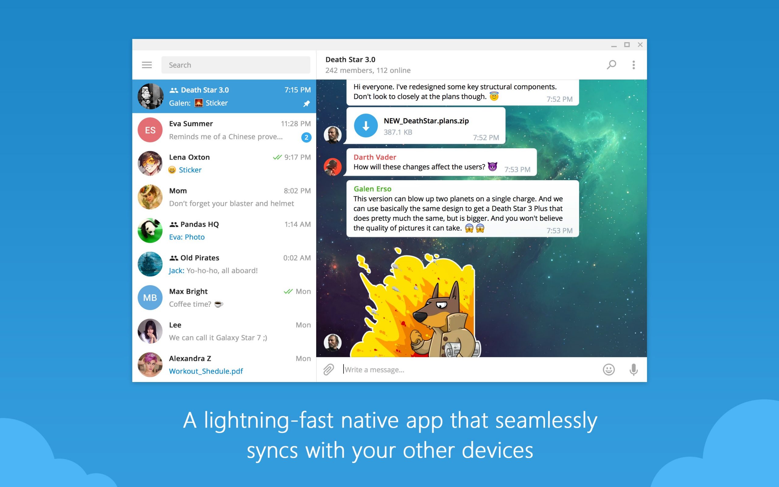 Microsoft Store Editor’s Choice Awards Finalist - Social: Telegram Desktop