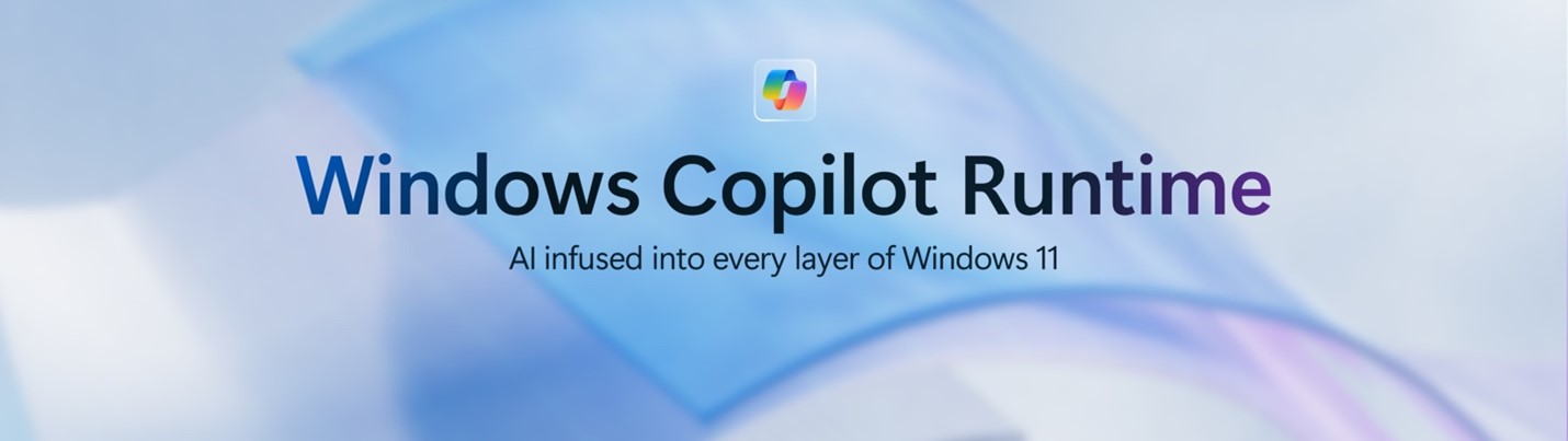 Text reading Windows Copilot Runtime against a blue background