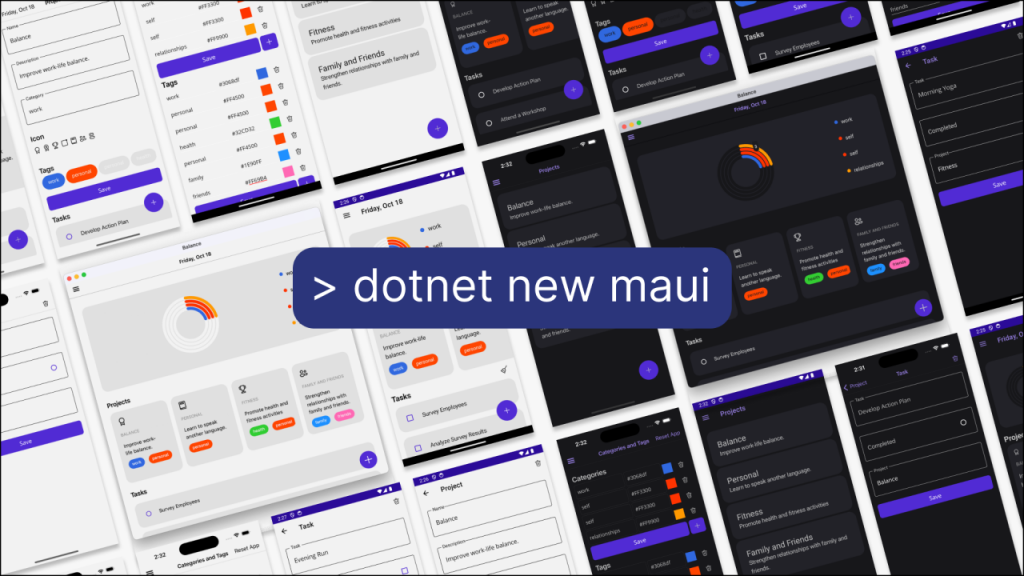 new project template for .NET MAUI