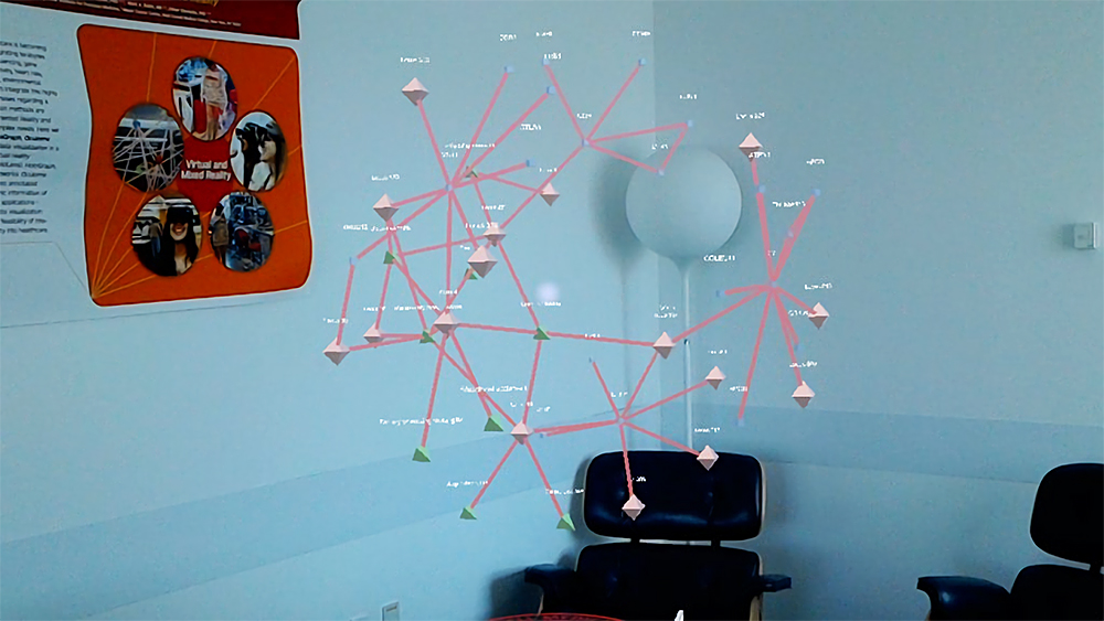 Holo Graph は研究者がネットワークのパターンを特定するうえで役立つ (写真提供: Englander Institute for Precision Medicine)