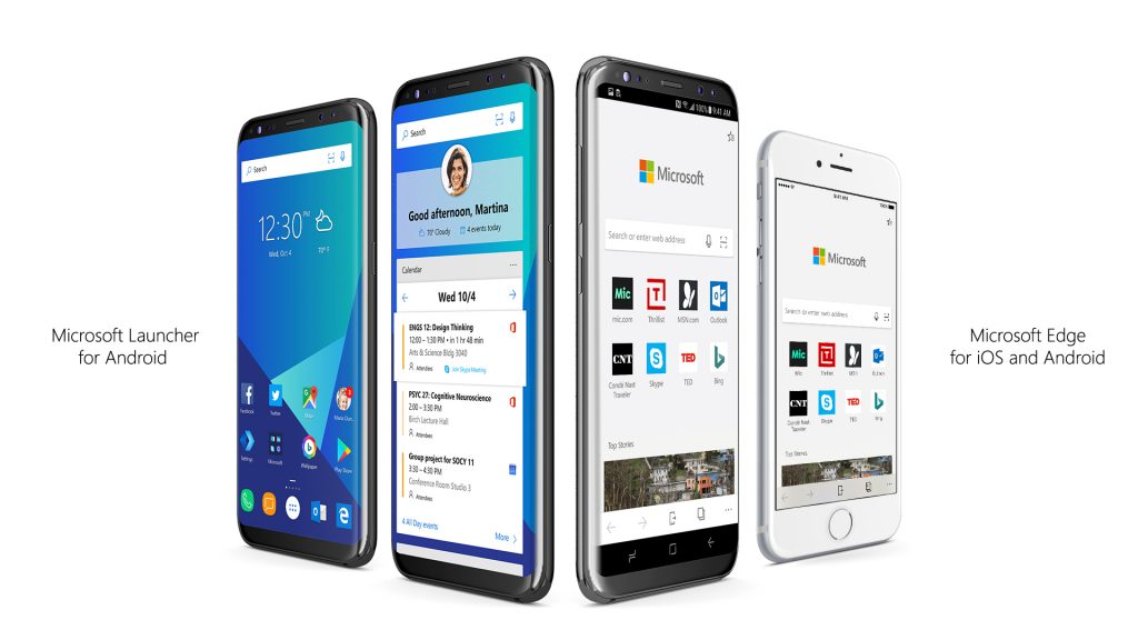 OS および Android 向け Microsoft Edge、Microsoft Launcher