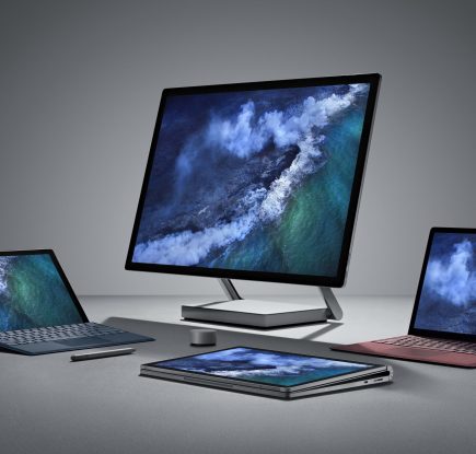 Surface Pro, Surface Studio, Surface Laptop ,Surface Book 2