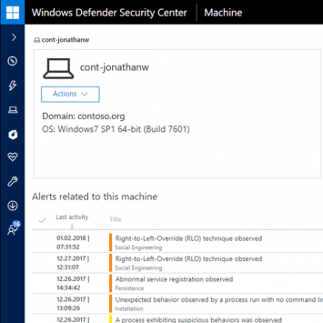 Windows Defender ATP が Windows 7 と Windows 8.1 をサポート