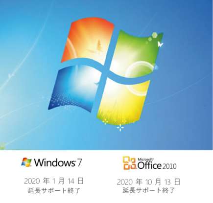 Windows 7 および Office 2010 サポート終了
