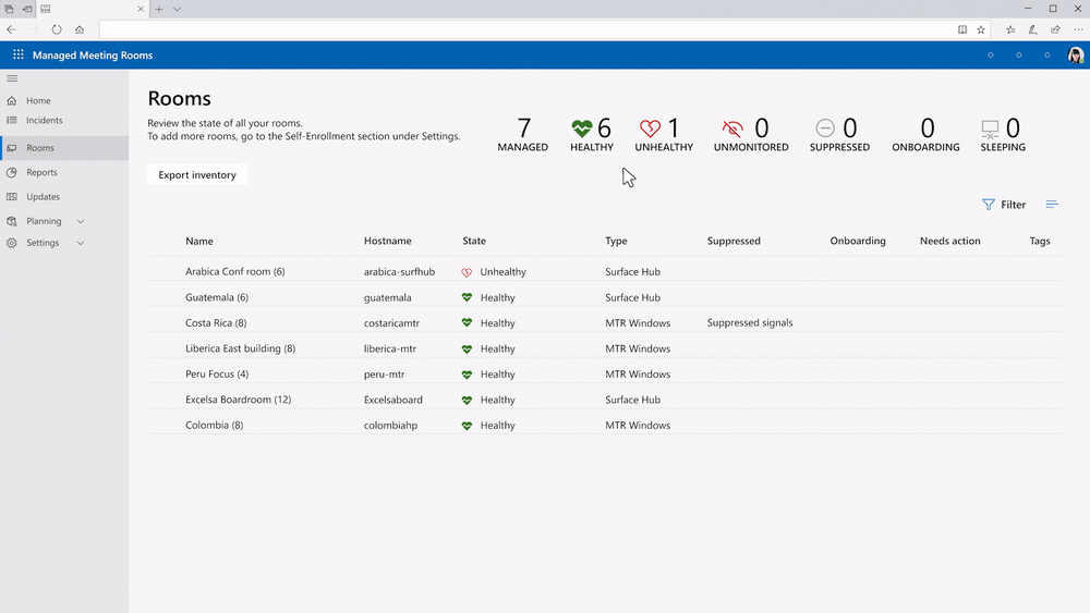 Teams Rooms マネージド サービスに Surface Hub を追加