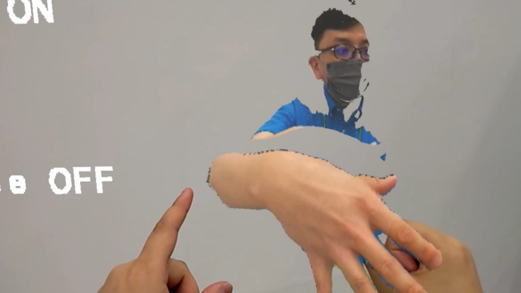 HoloLens 2 から見えるホログラム映像