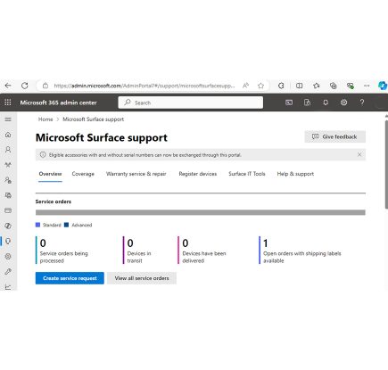 Surface サポート ポータルにより、IT 管理者の時間を大幅に節約