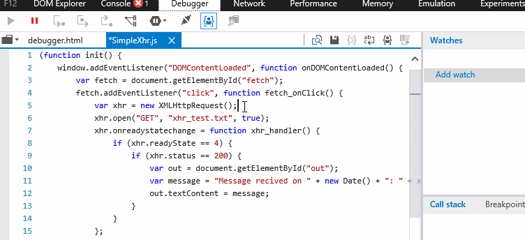 Modifying JavaScript in Debugger source viewer