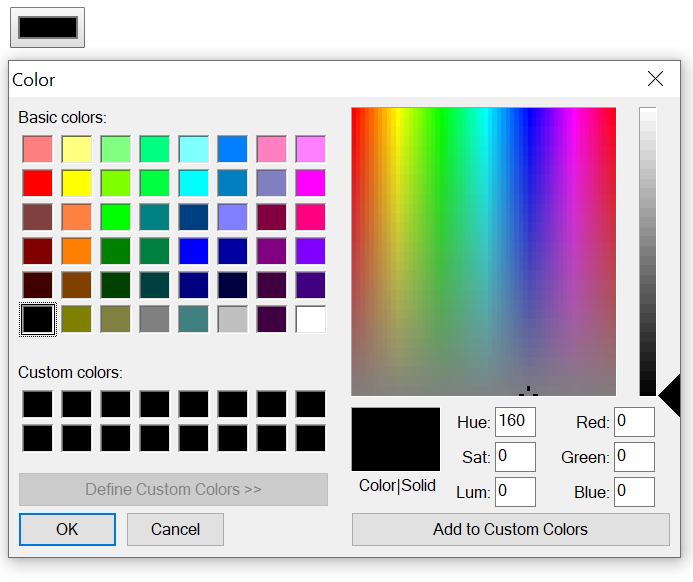 Image of the color picker control in Chromium today