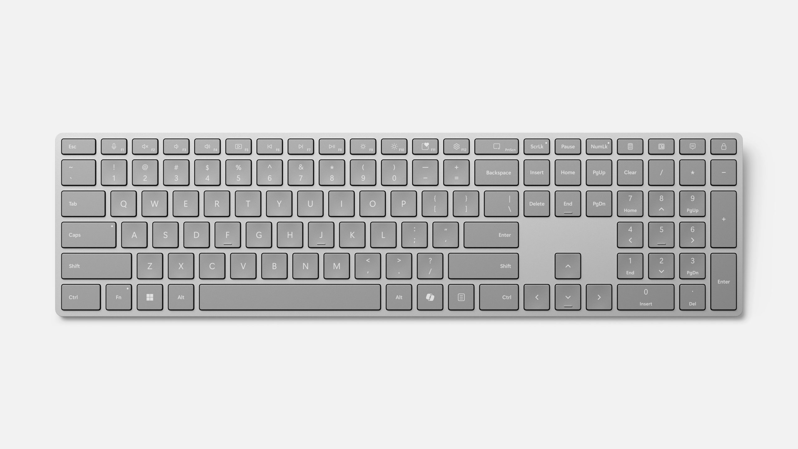 Gray keyboard