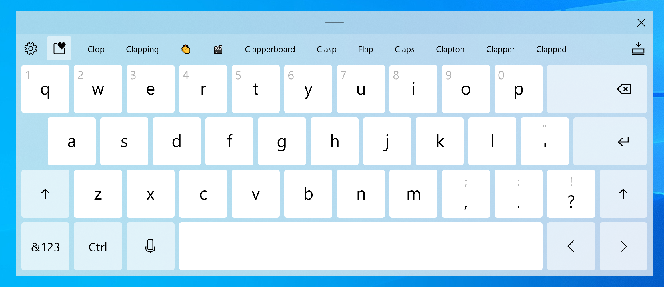 The redesigned touch keyboard introduces a variety of improvements such as new key press animations and sounds, quick access to emoji and animated GIFs, and a new entry point for voice typing. 