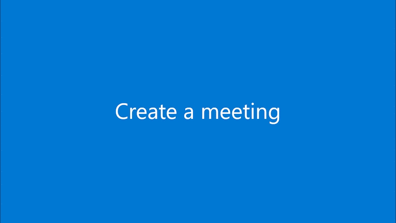 Create a meeting with Meet Now.