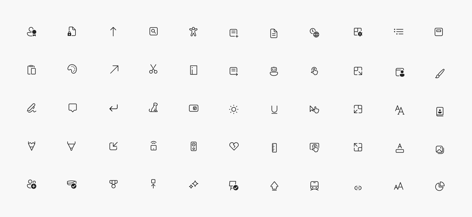 The new Segoe Fluent Icons font includes new icon designs which have a more rounded and simplified look and feel.