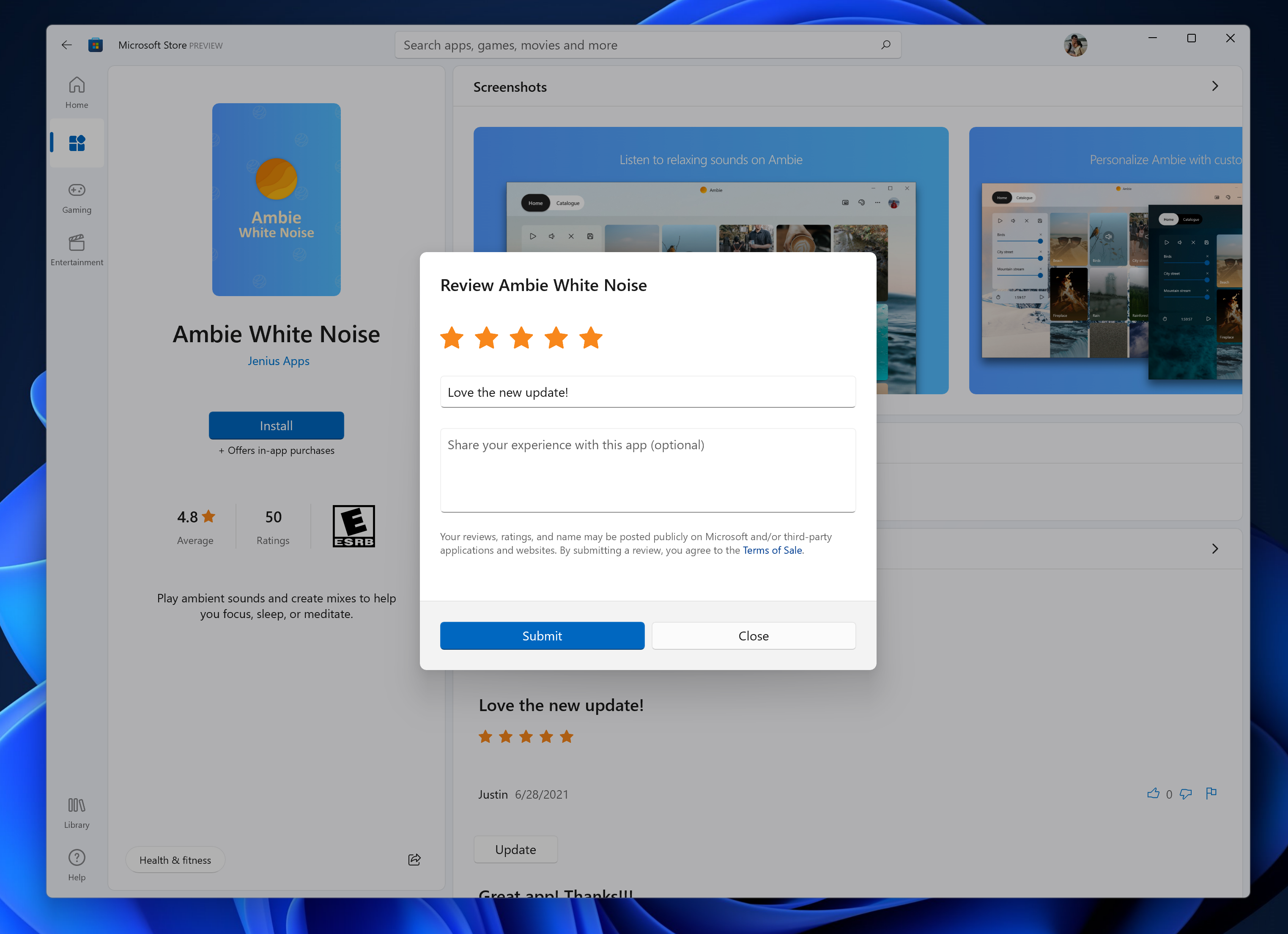 We updated the ratings and reviews form and made it easier to provide feedback on the products you use.