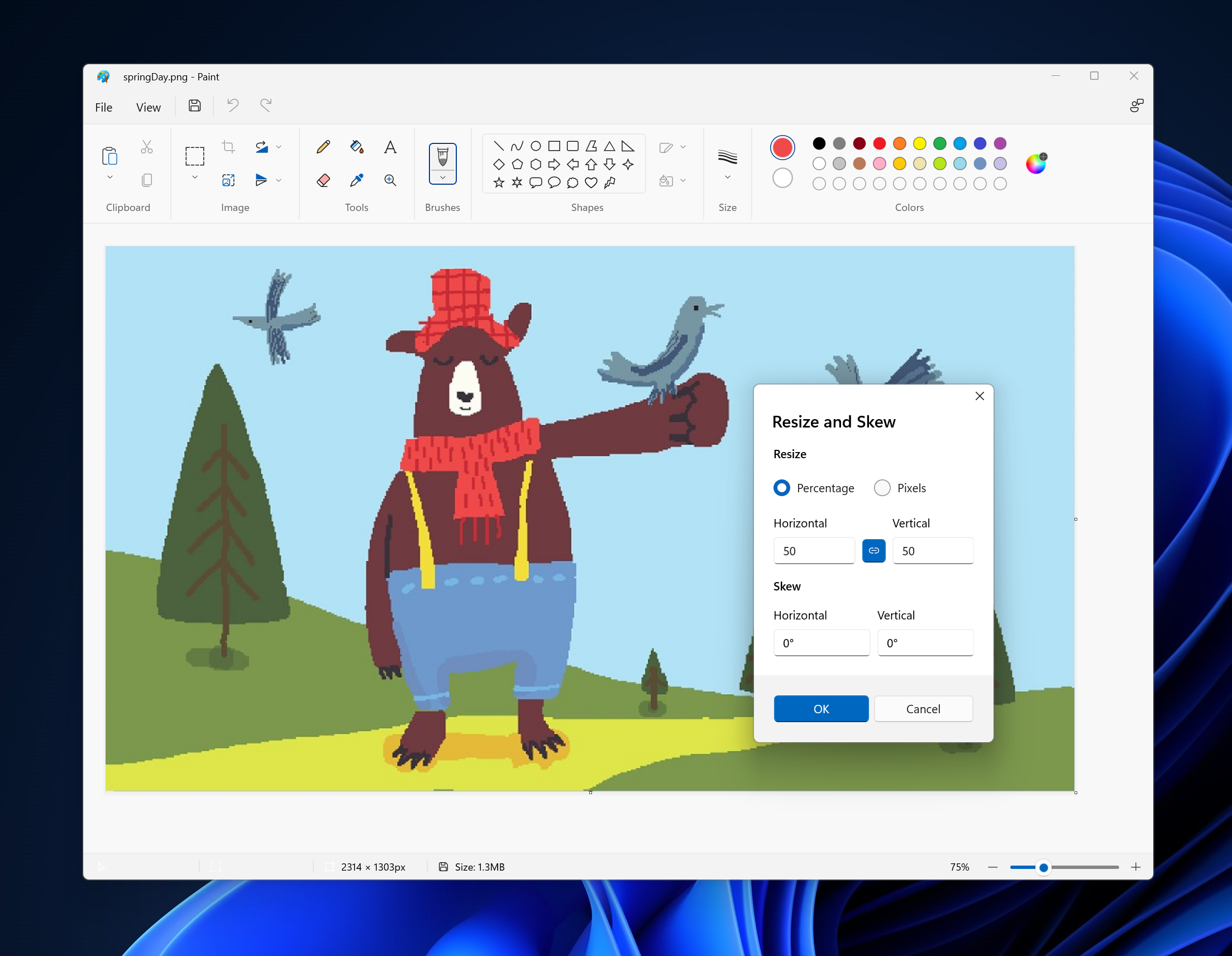 Paint app for Windows 11 update for Windows Insiders in Dev Channel