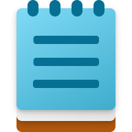 Das Logo der Notepad-App.