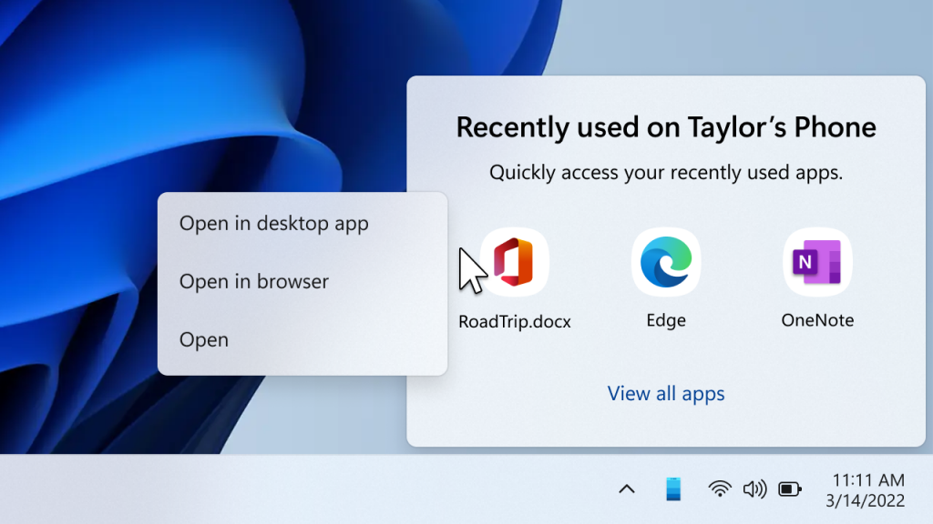 Puoi aprire i documenti supportati nell'app desktop o nel browser di Office e riprendere sul telefono da dove eri rimasto.