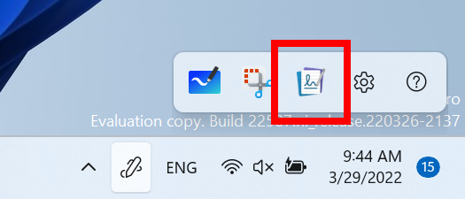 Journal, a Microsoft Garage Project, is now pinned by default on the Pen menu.