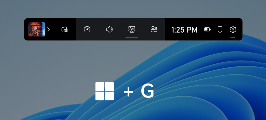 Quando stai giocando, il pulsante Xbox ti porta ancora direttamente alla Xbox Game Bar e ai widget di gioco a cui sei abituato.