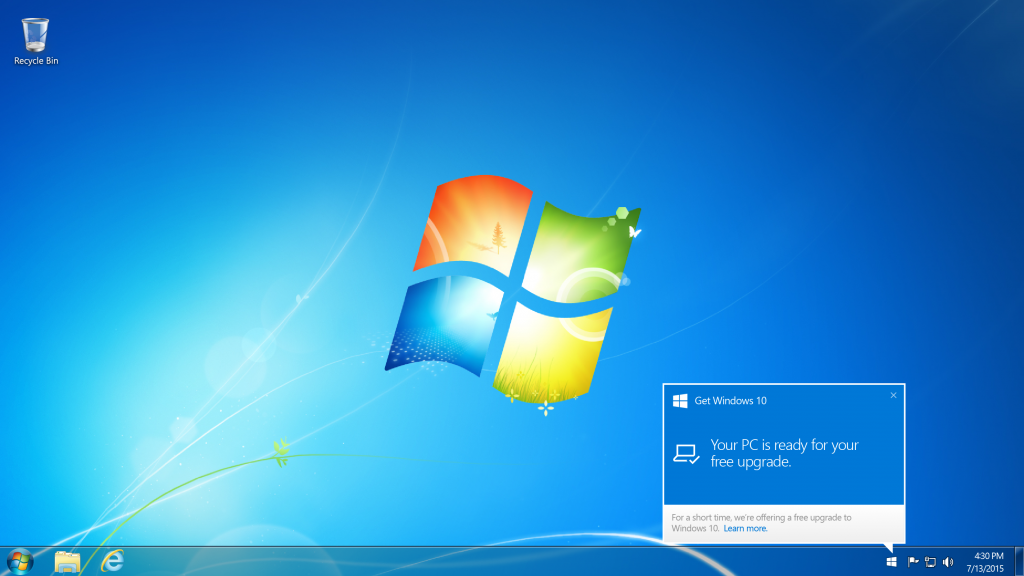 Windows 7 upgrade to Windows 10