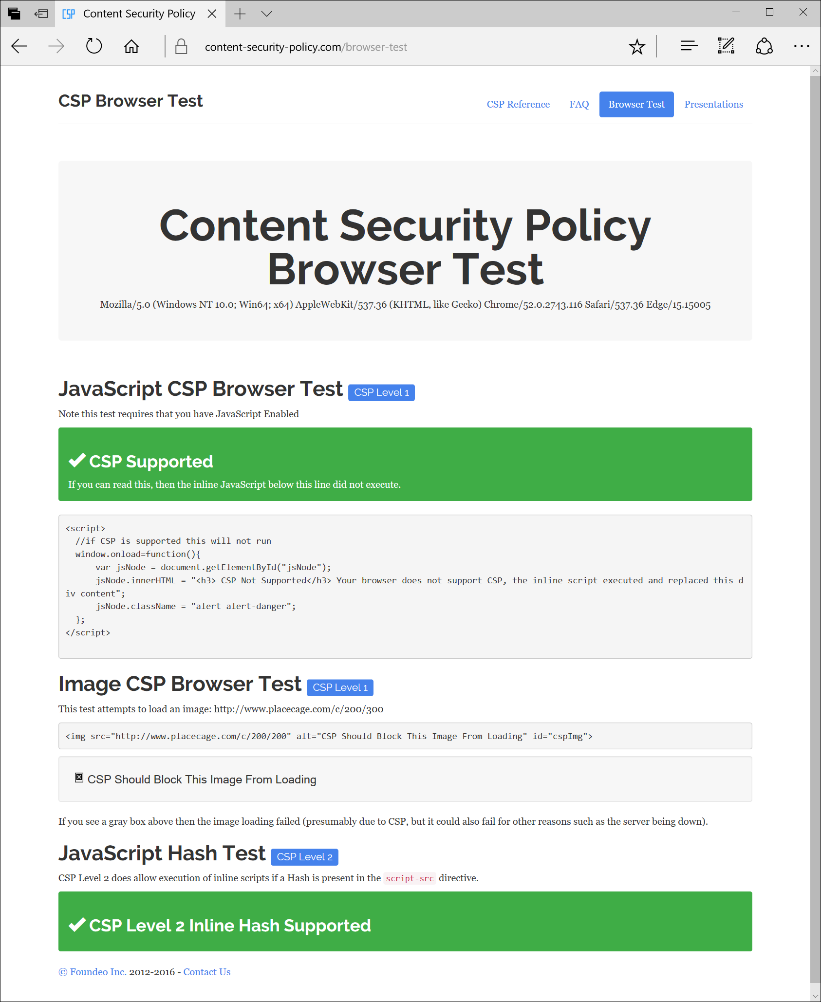 Introducing Support For Content Security Policy Level 2 - 